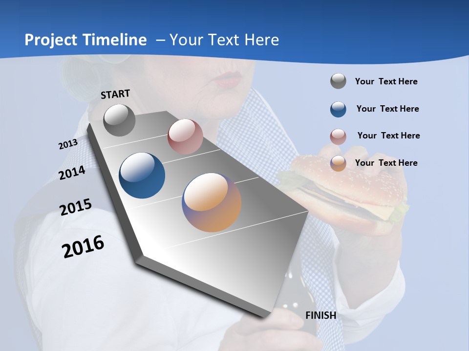 Granny With Beer PowerPoint Template