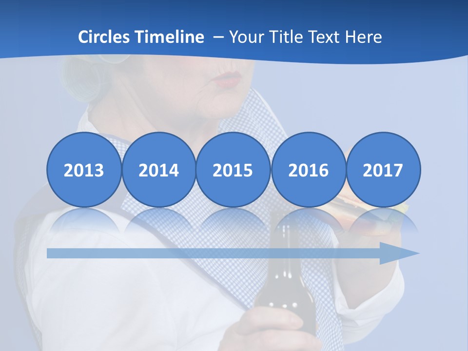 Granny With Beer PowerPoint Template