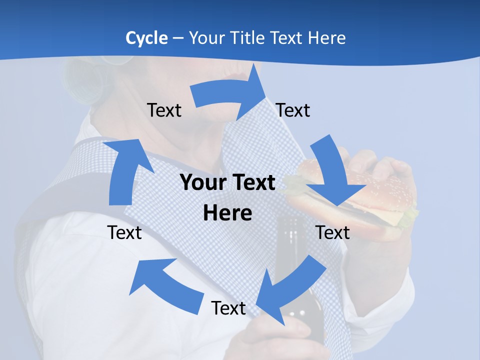 Granny With Beer PowerPoint Template