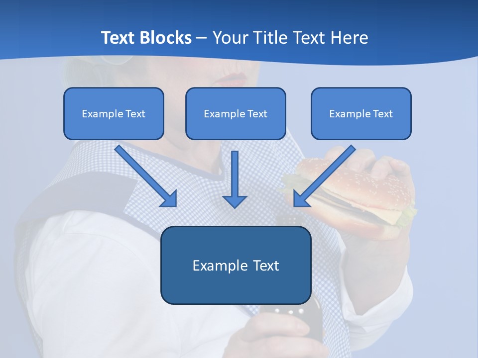 Granny With Beer PowerPoint Template