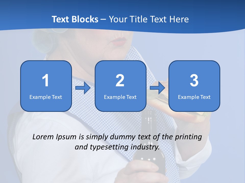 Granny With Beer PowerPoint Template