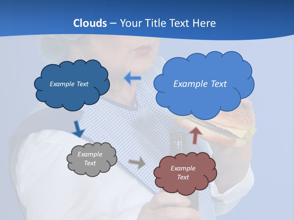 Granny With Beer PowerPoint Template