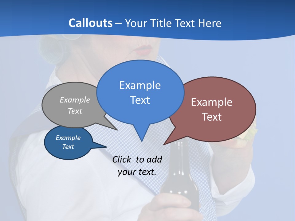 Granny With Beer PowerPoint Template