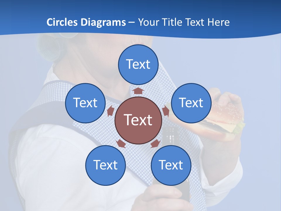 Granny With Beer PowerPoint Template