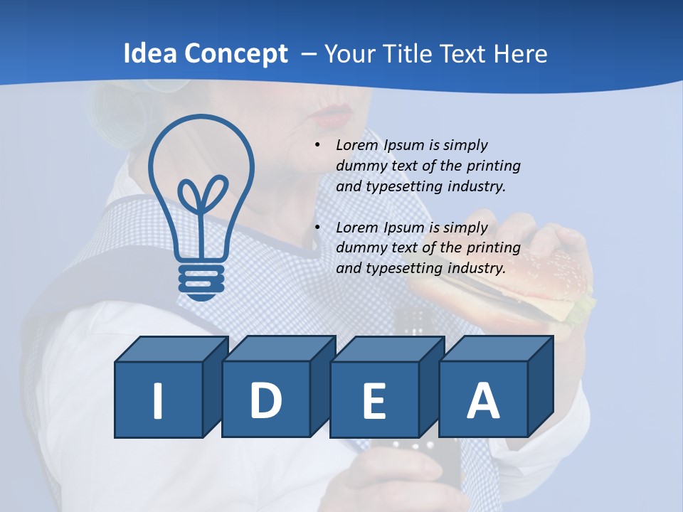 Granny With Beer PowerPoint Template