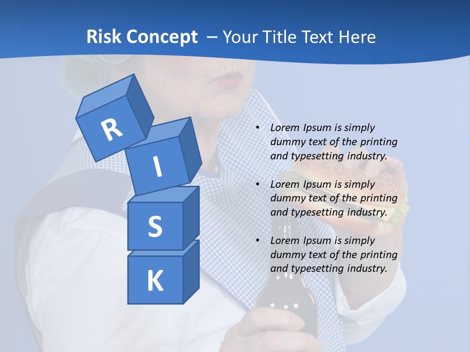 Granny With Beer PowerPoint Template