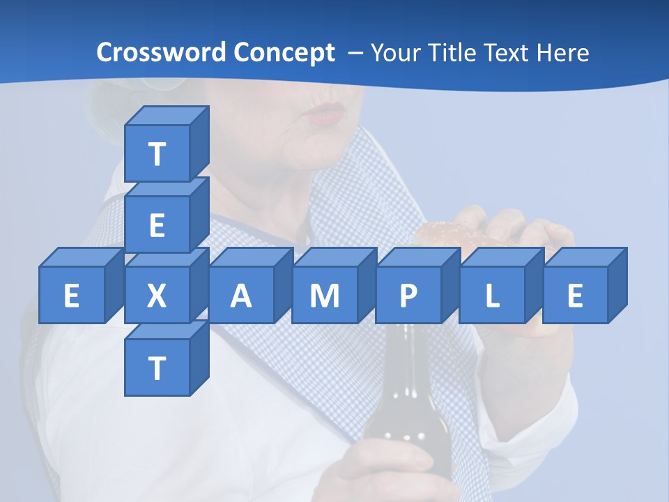 Granny With Beer PowerPoint Template