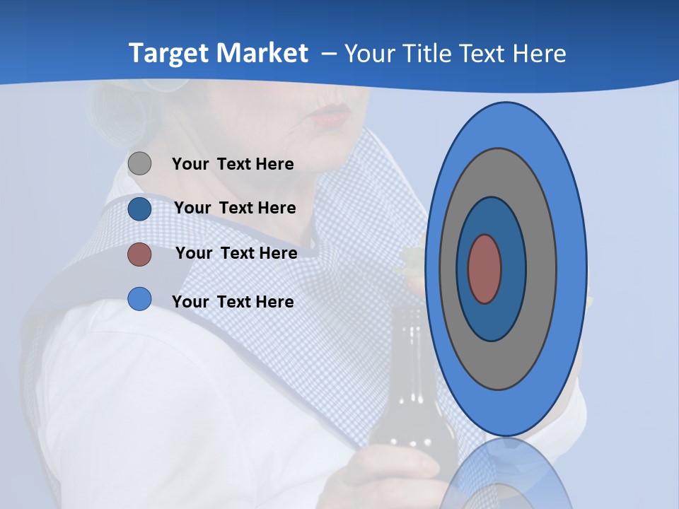 Granny With Beer PowerPoint Template