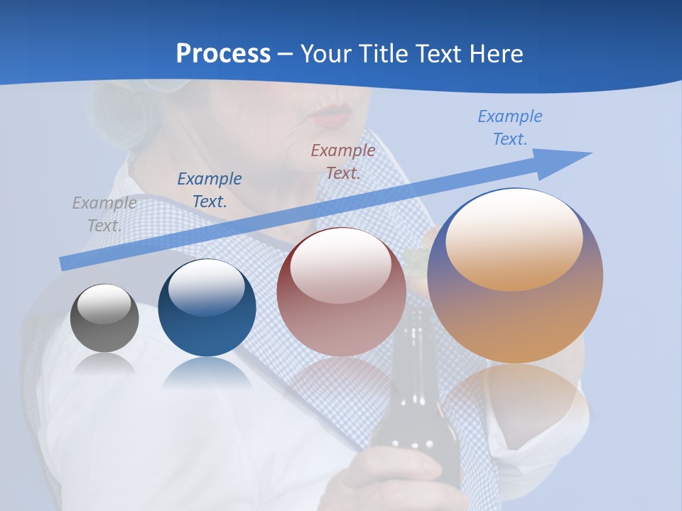 Granny With Beer PowerPoint Template