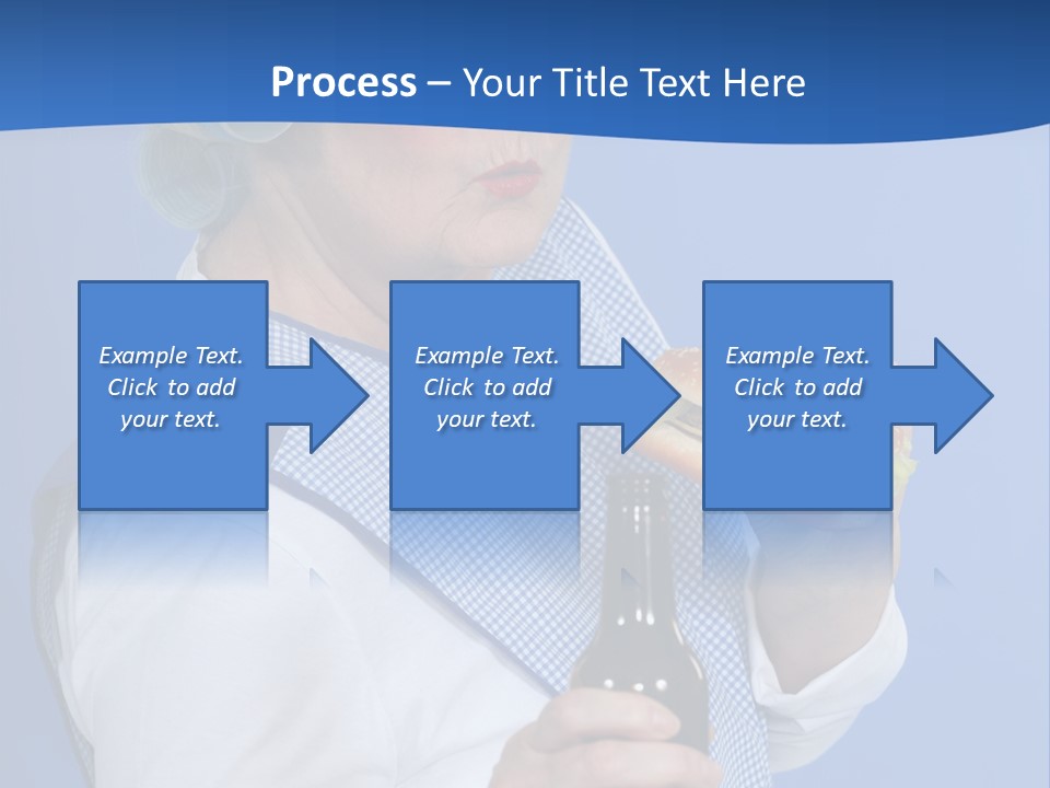 Granny With Beer PowerPoint Template