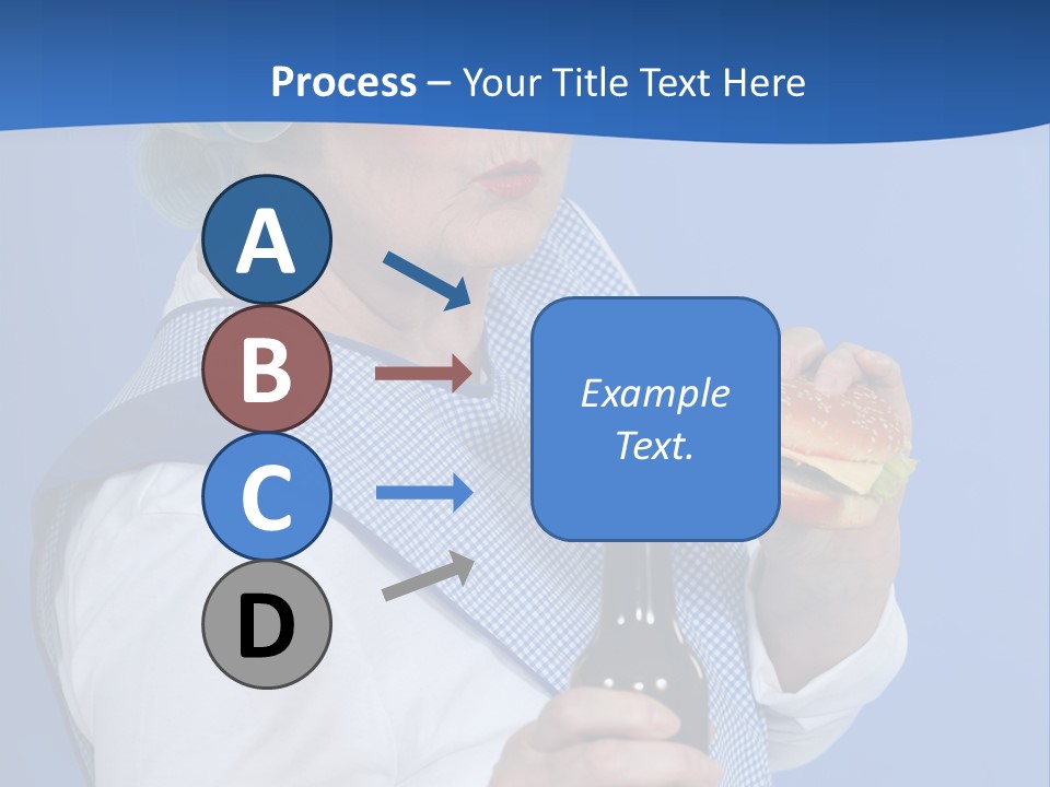 Granny With Beer PowerPoint Template
