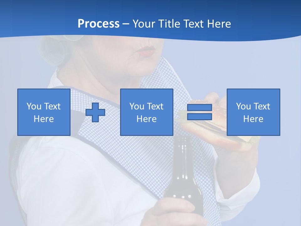 Granny With Beer PowerPoint Template
