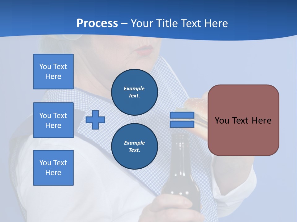 Granny With Beer PowerPoint Template