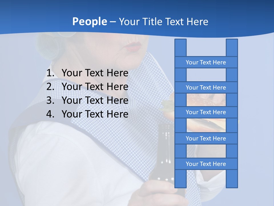 Granny With Beer PowerPoint Template