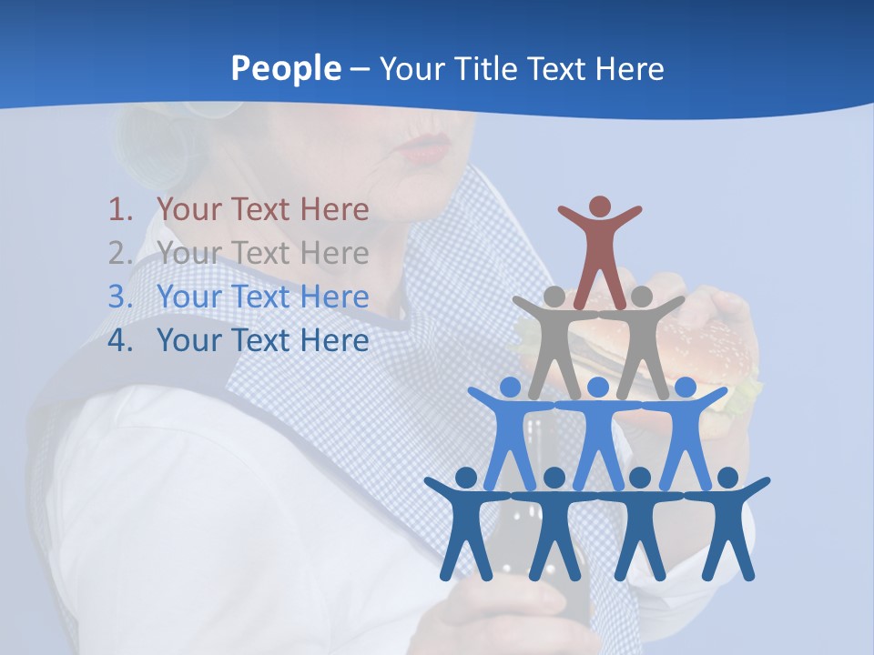 Granny With Beer PowerPoint Template