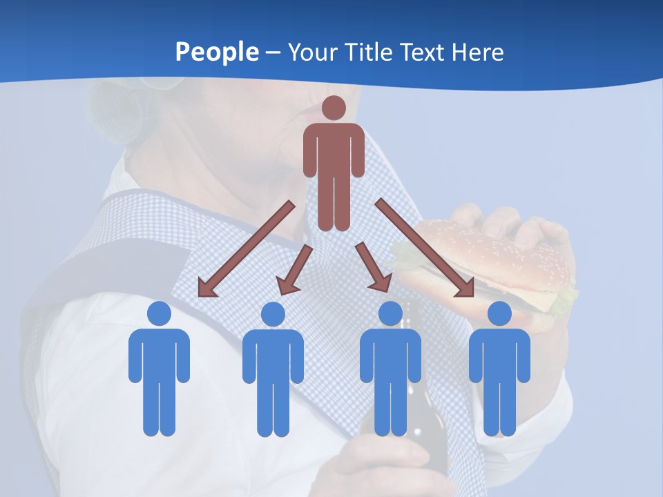 Granny With Beer PowerPoint Template