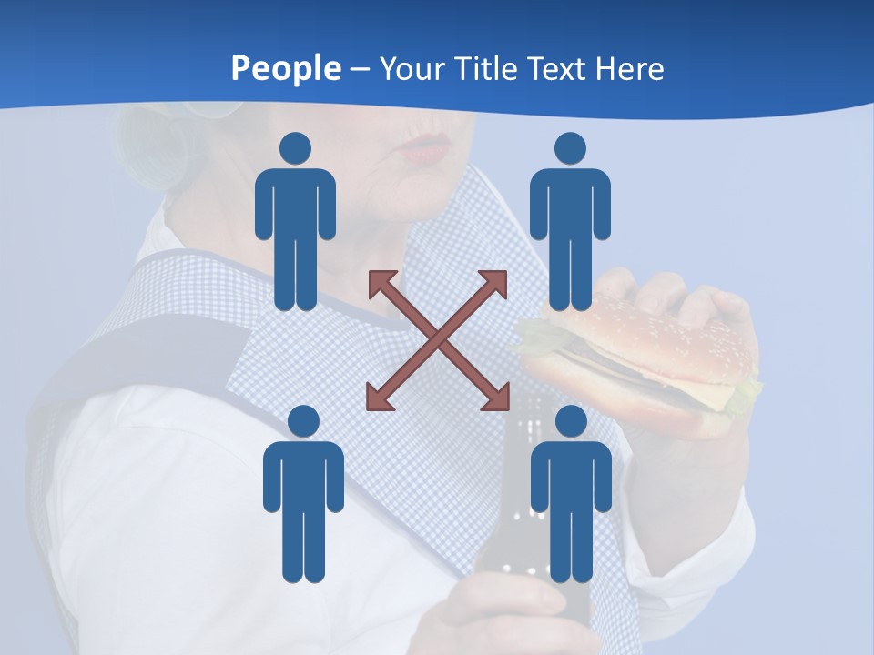 Granny With Beer PowerPoint Template