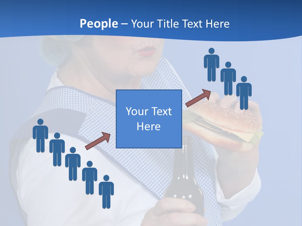 Granny With Beer PowerPoint Template