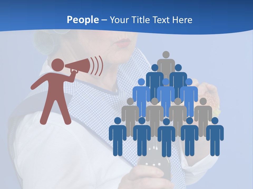 Granny With Beer PowerPoint Template