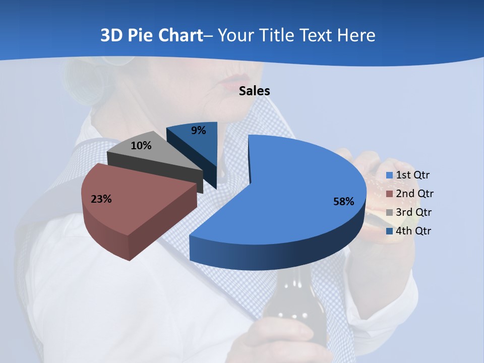 Granny With Beer PowerPoint Template
