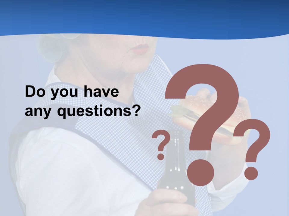 Granny With Beer PowerPoint Template