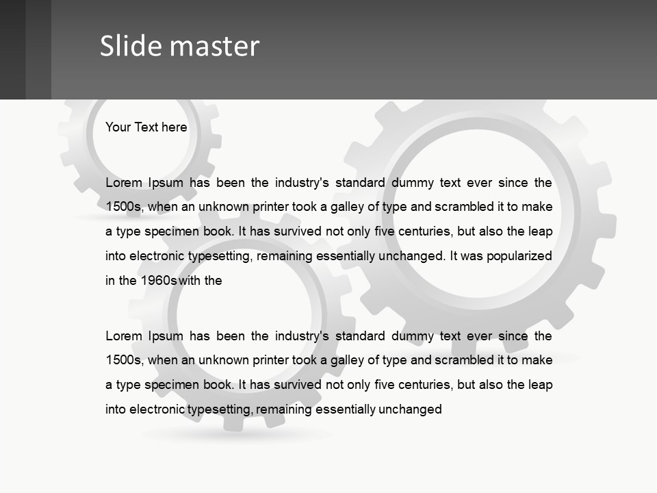 Gears PowerPoint Template
