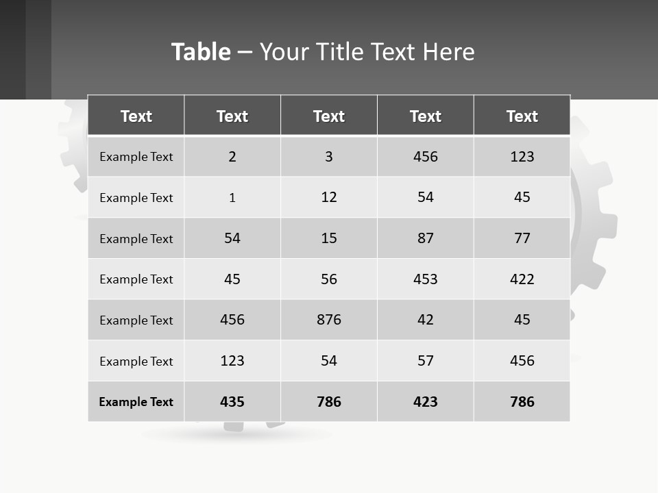 Gears PowerPoint Template