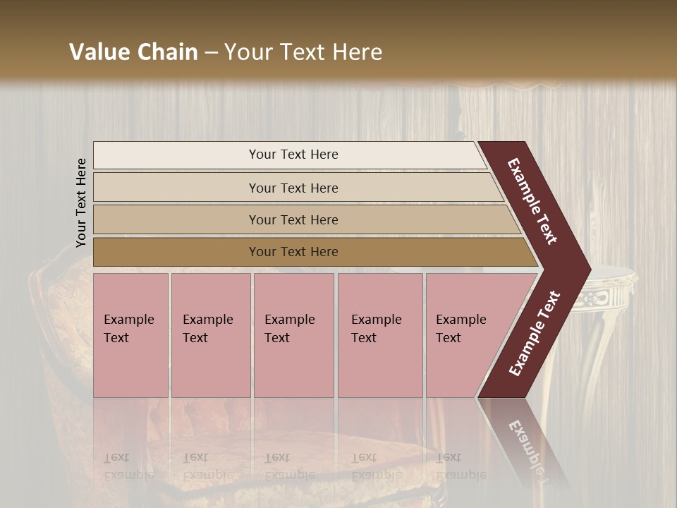 Antique Armchair And Lamp PowerPoint Template