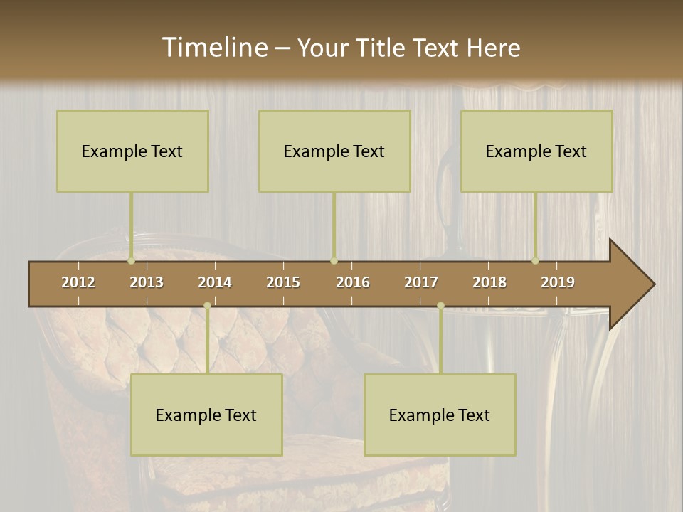 Antique Armchair And Lamp PowerPoint Template