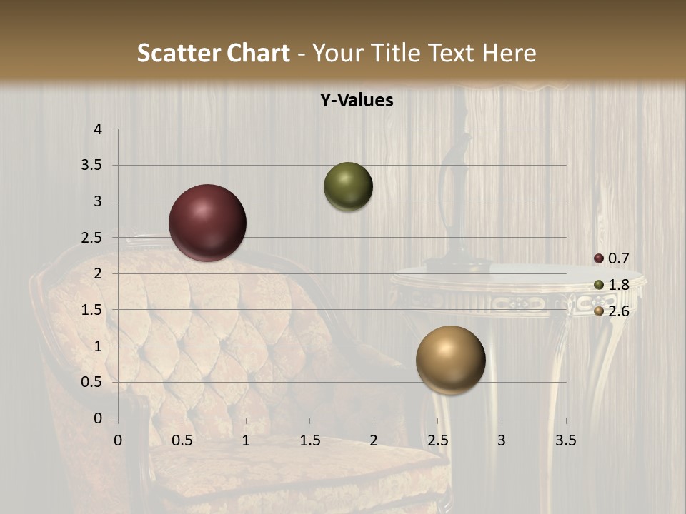 Antique Armchair And Lamp PowerPoint Template