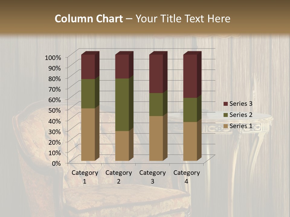 Antique Armchair And Lamp PowerPoint Template