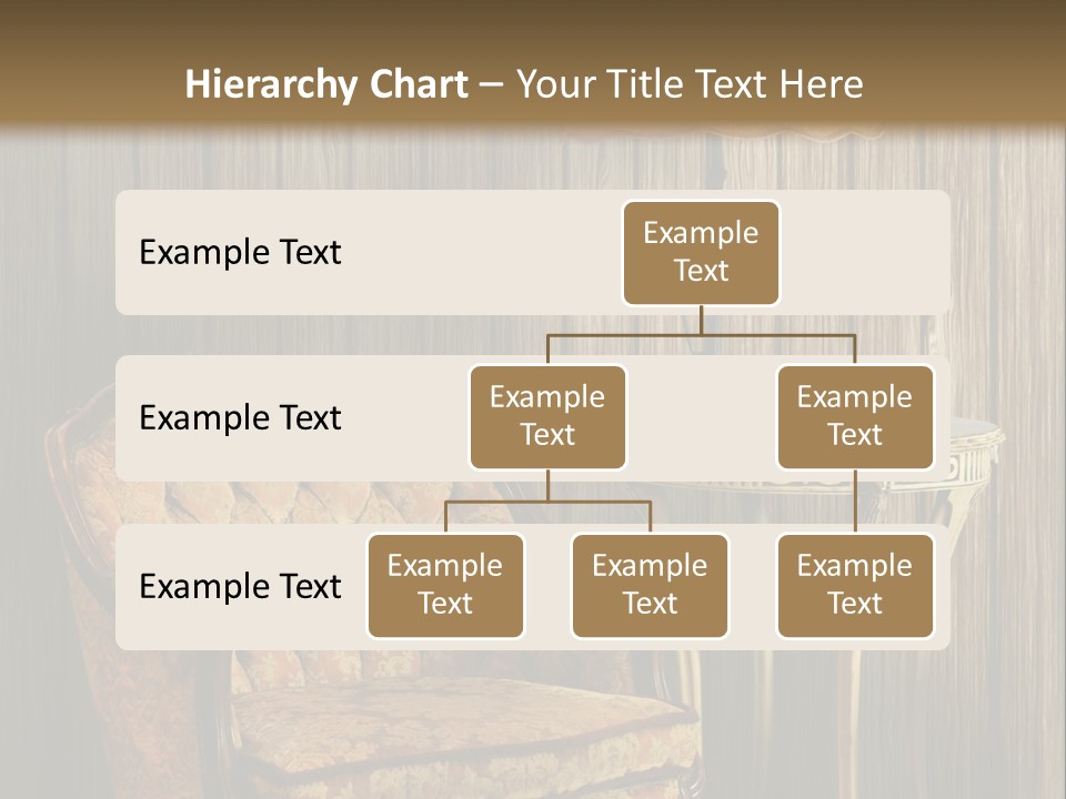 Antique Armchair And Lamp PowerPoint Template