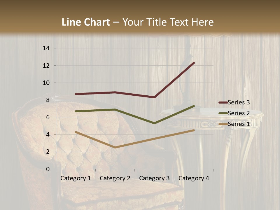 Antique Armchair And Lamp PowerPoint Template
