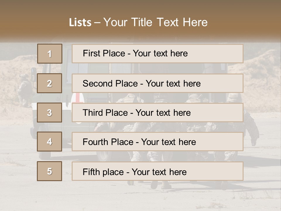 Military Medics PowerPoint Template