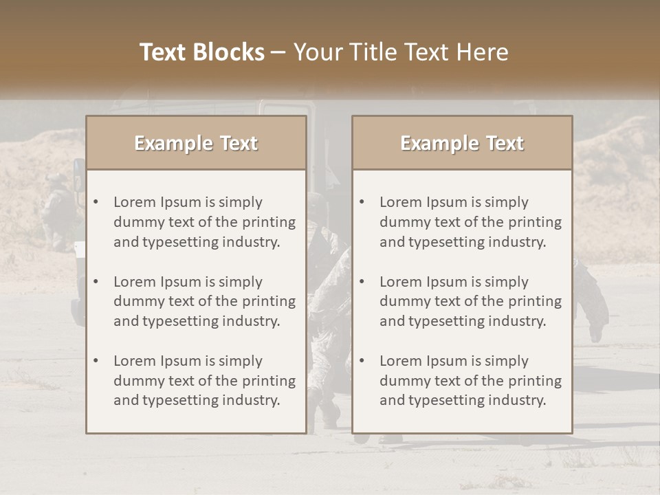 Military Medics PowerPoint Template