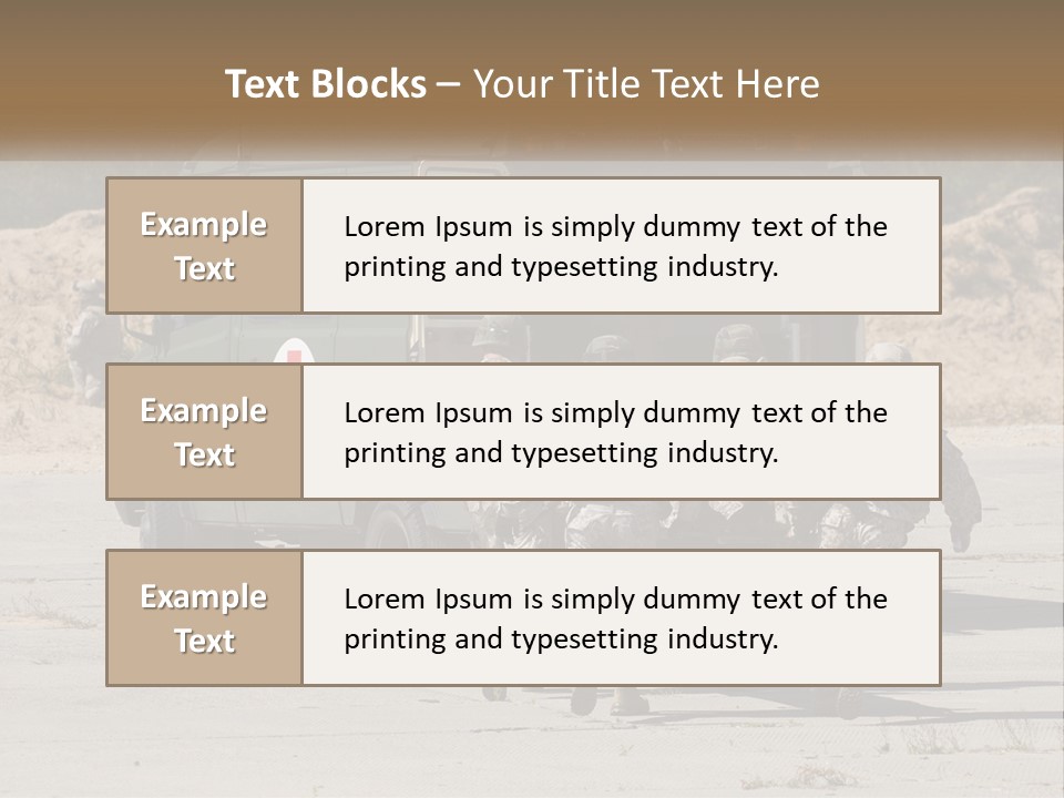 Military Medics PowerPoint Template