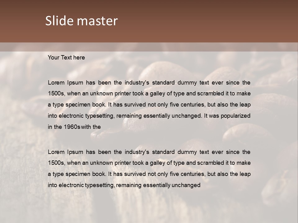 Coffee Beans PowerPoint Template