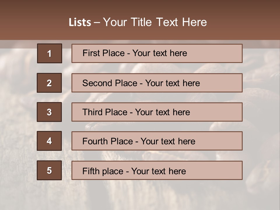 Coffee Beans PowerPoint Template