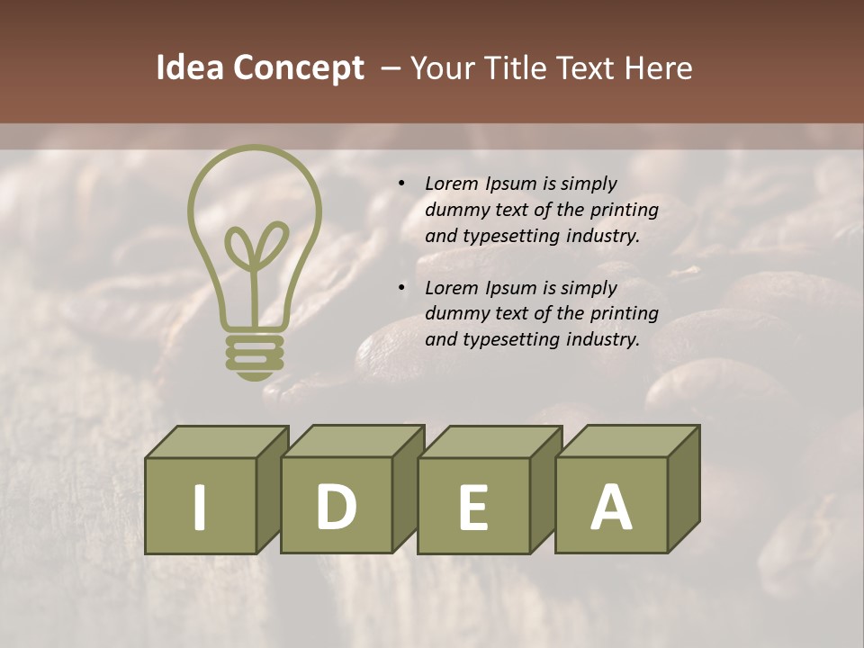 Coffee Beans PowerPoint Template