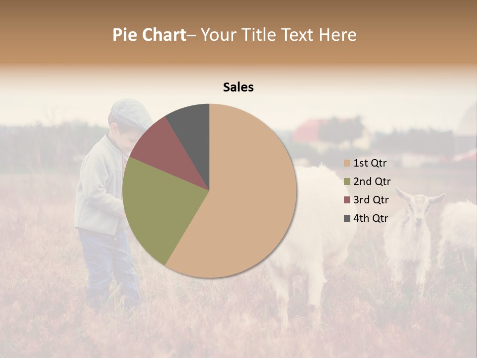 The Boy Feeds The Goat PowerPoint Template