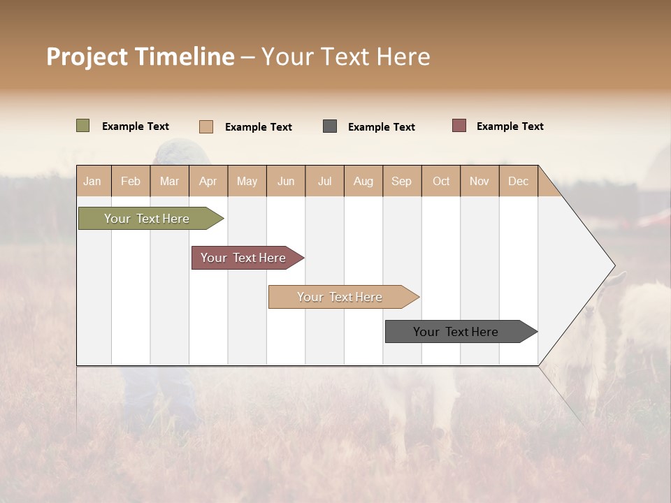 The Boy Feeds The Goat PowerPoint Template