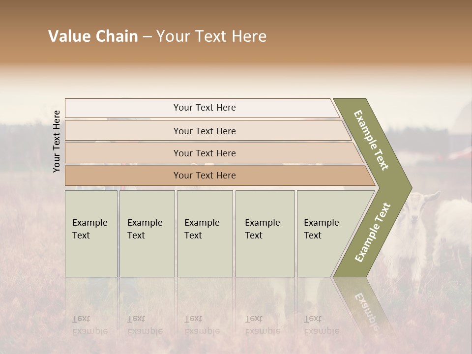 The Boy Feeds The Goat PowerPoint Template