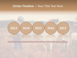 The Boy Feeds The Goat PowerPoint Template