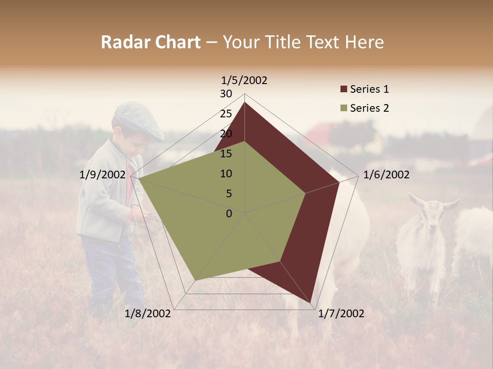 The Boy Feeds The Goat PowerPoint Template