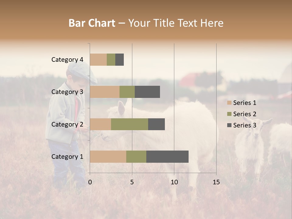 The Boy Feeds The Goat PowerPoint Template