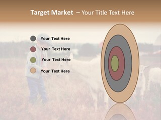 The Boy Feeds The Goat PowerPoint Template