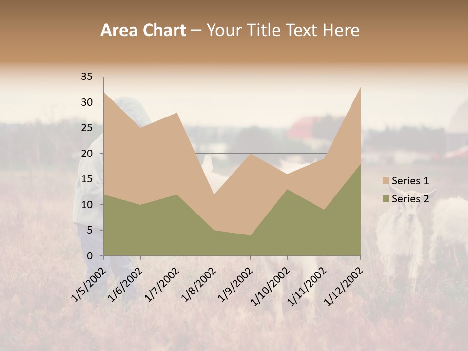 The Boy Feeds The Goat PowerPoint Template