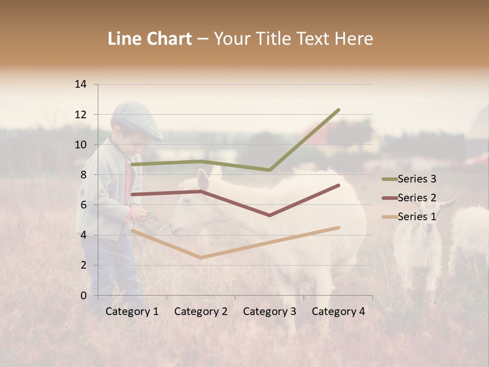 The Boy Feeds The Goat PowerPoint Template