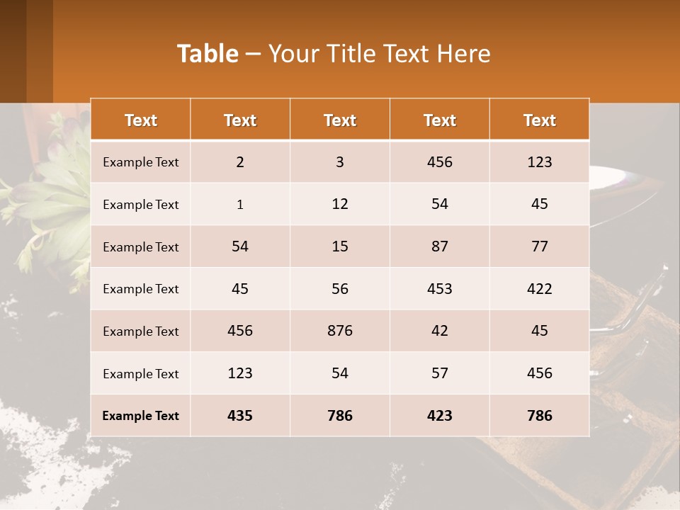 Hand Tools For Flowerpots PowerPoint Template