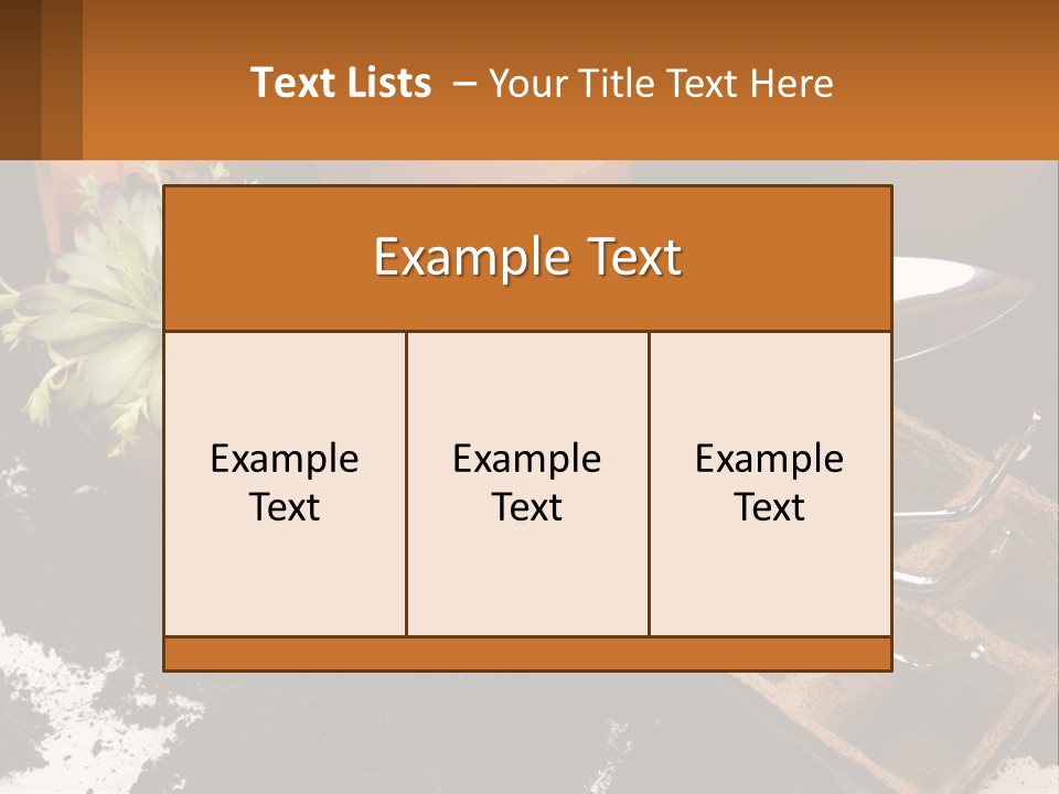 Hand Tools For Flowerpots PowerPoint Template